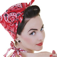 Выполненные на заказ шикарные классицистические картины Paisley напечатали Headwrap Bandanna